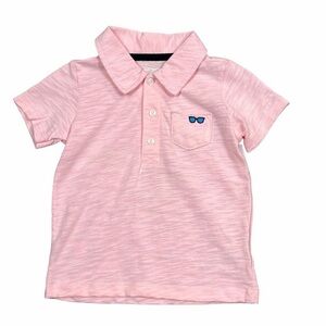 Carter's Light Pink Polo with Sunglasses Detail